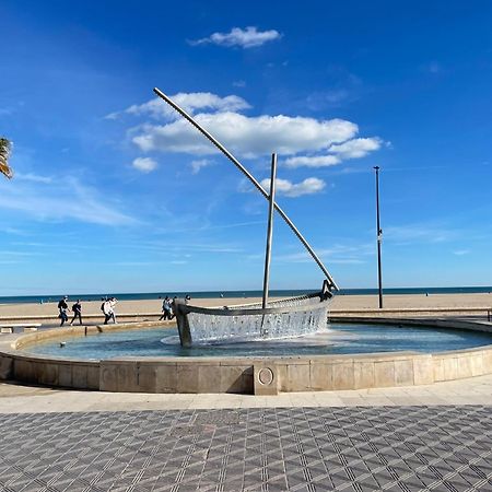 Apartmán Habitacion Frente A Playa De La Malvarrosa Valencie Exteriér fotografie